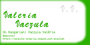 valeria vaczula business card